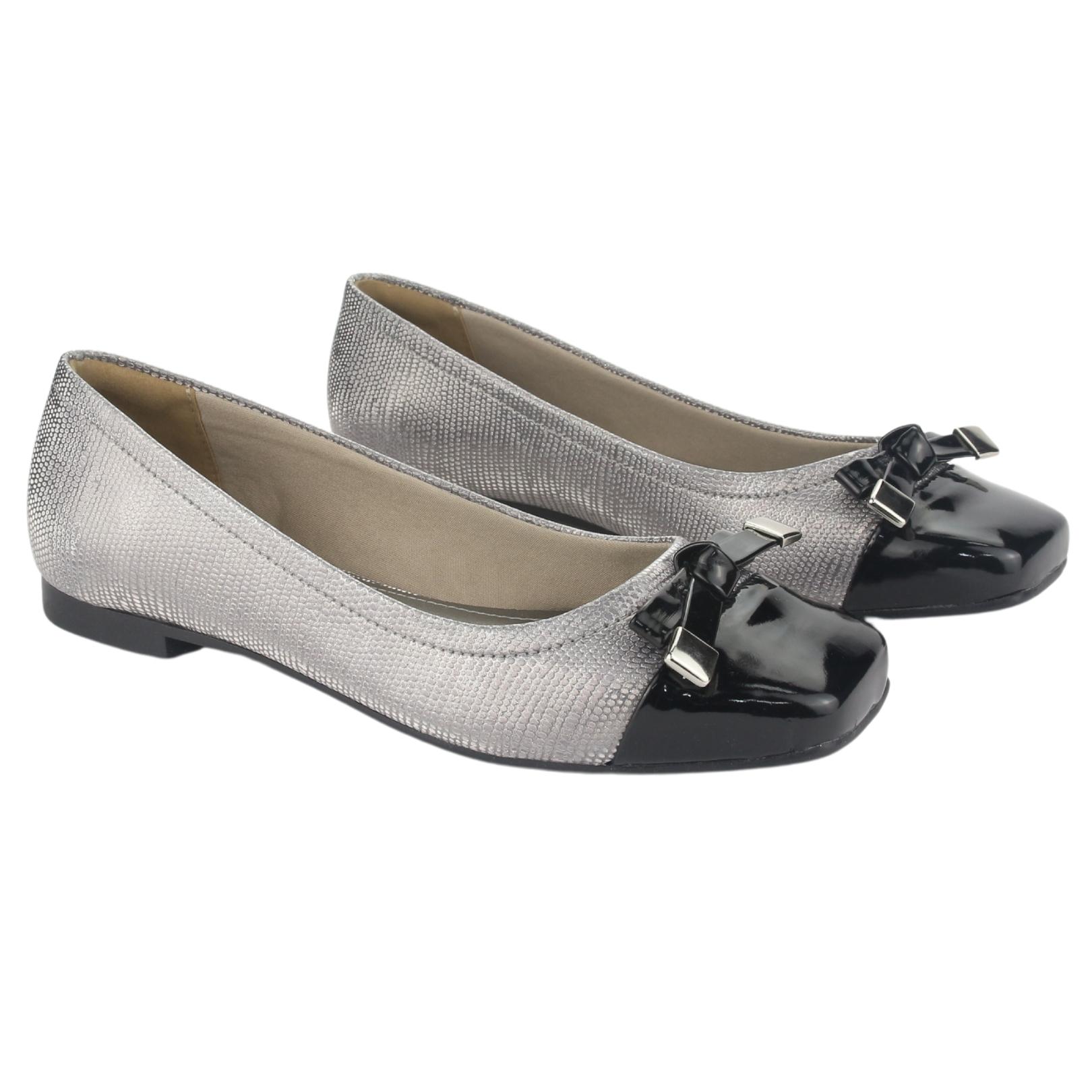 ZAPATOS MUJER VIA MARTE 23-13207 PRETO/PEWTER CASUAL - 4