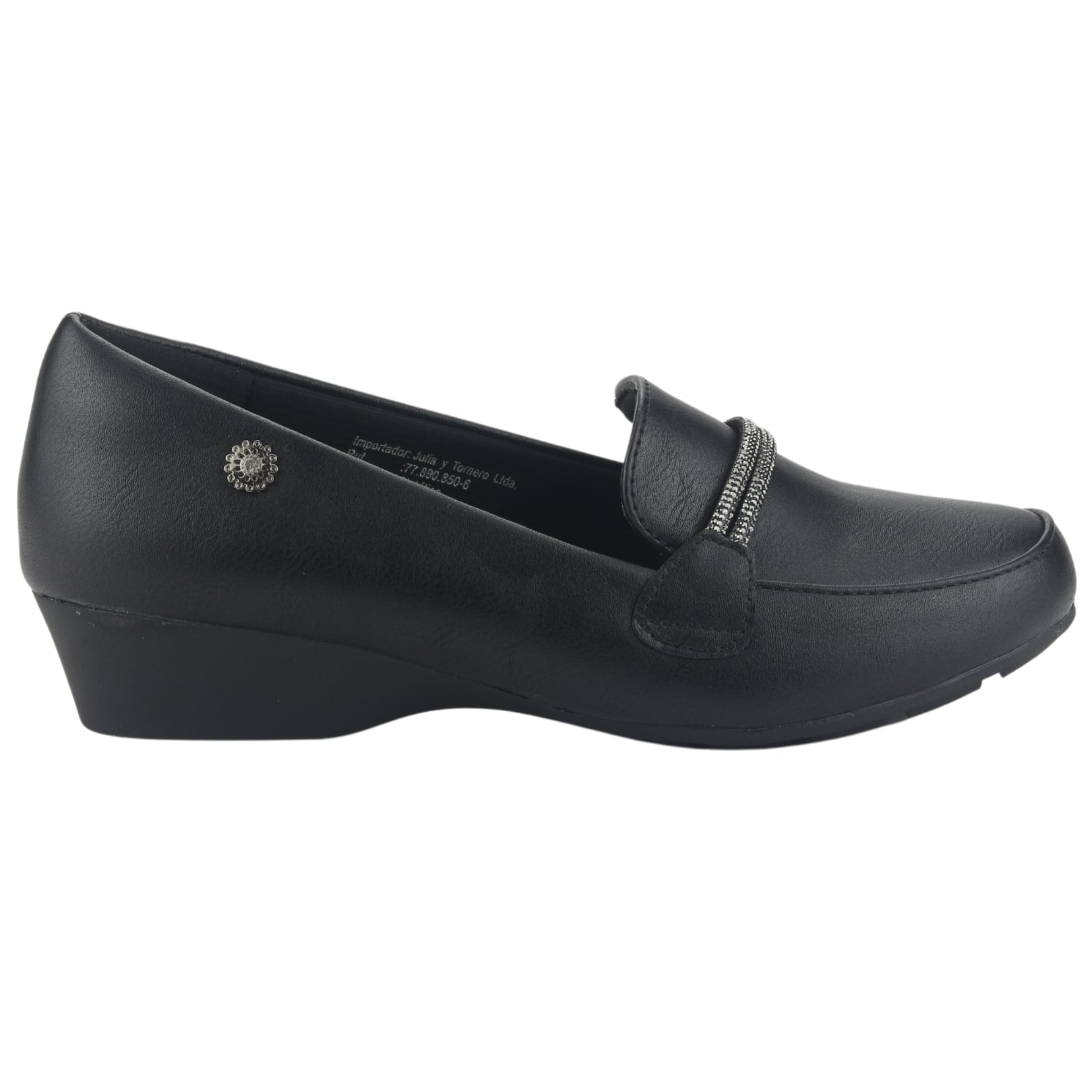 MOCASIN CHALADA MUJER DANA-6 N NEGRO CASUAL - 1
