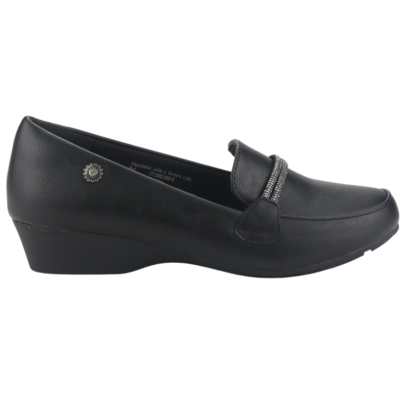 MOCASIN CHALADA MUJER DANA-6 N NEGRO CASUAL - 1
