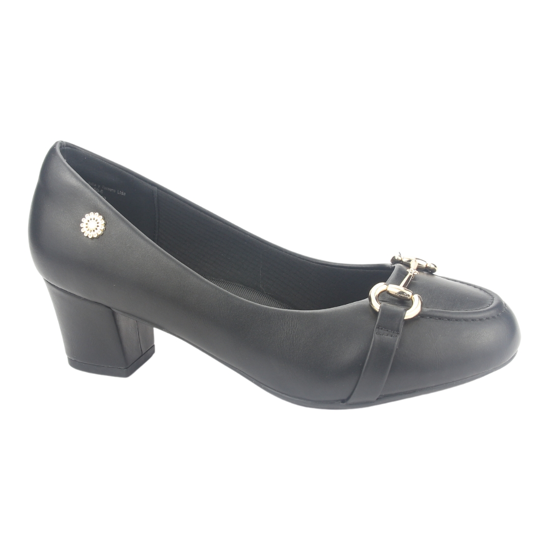 ZAPATO CHALADA MUJER FLEXI-47 NEGRO CASUAL - 1