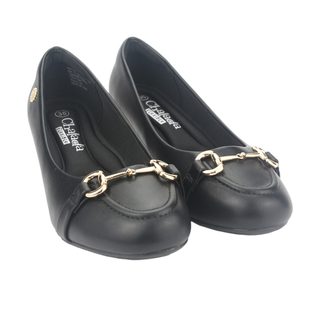ZAPATO CHALADA MUJER FLEXI-47 NEGRO CASUAL - 3