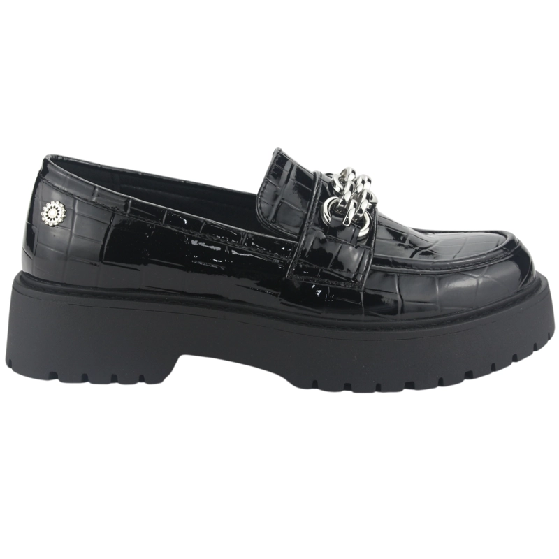 MOCASINES MUJER CHALADA NEGRO LENIN-1 CASUAL - 1