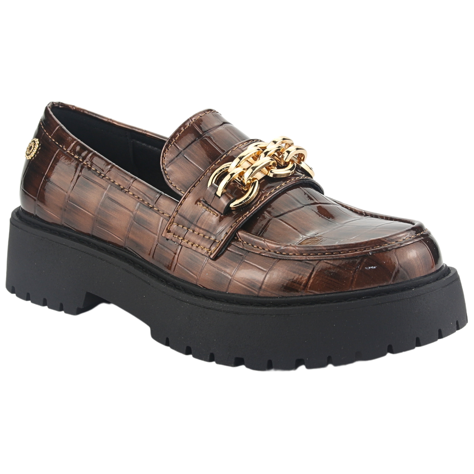 MOCASIN CHALADA MUJER LENIN-1 CAFE CASUAL - 3