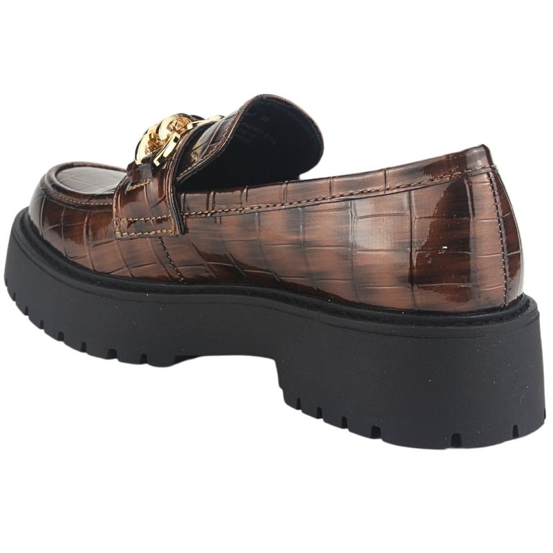 MOCASIN CHALADA MUJER LENIN-1 CAFE  CASUAL - 4