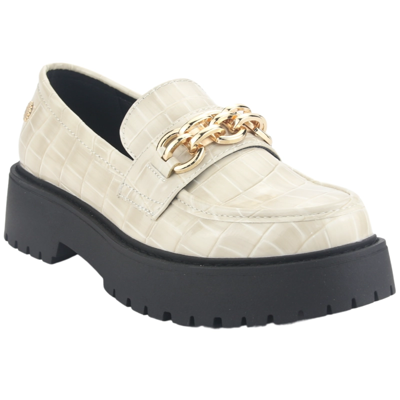 MOCASIN CHALADA MUJER LENIN-1 BEIGE CASUAL - 3