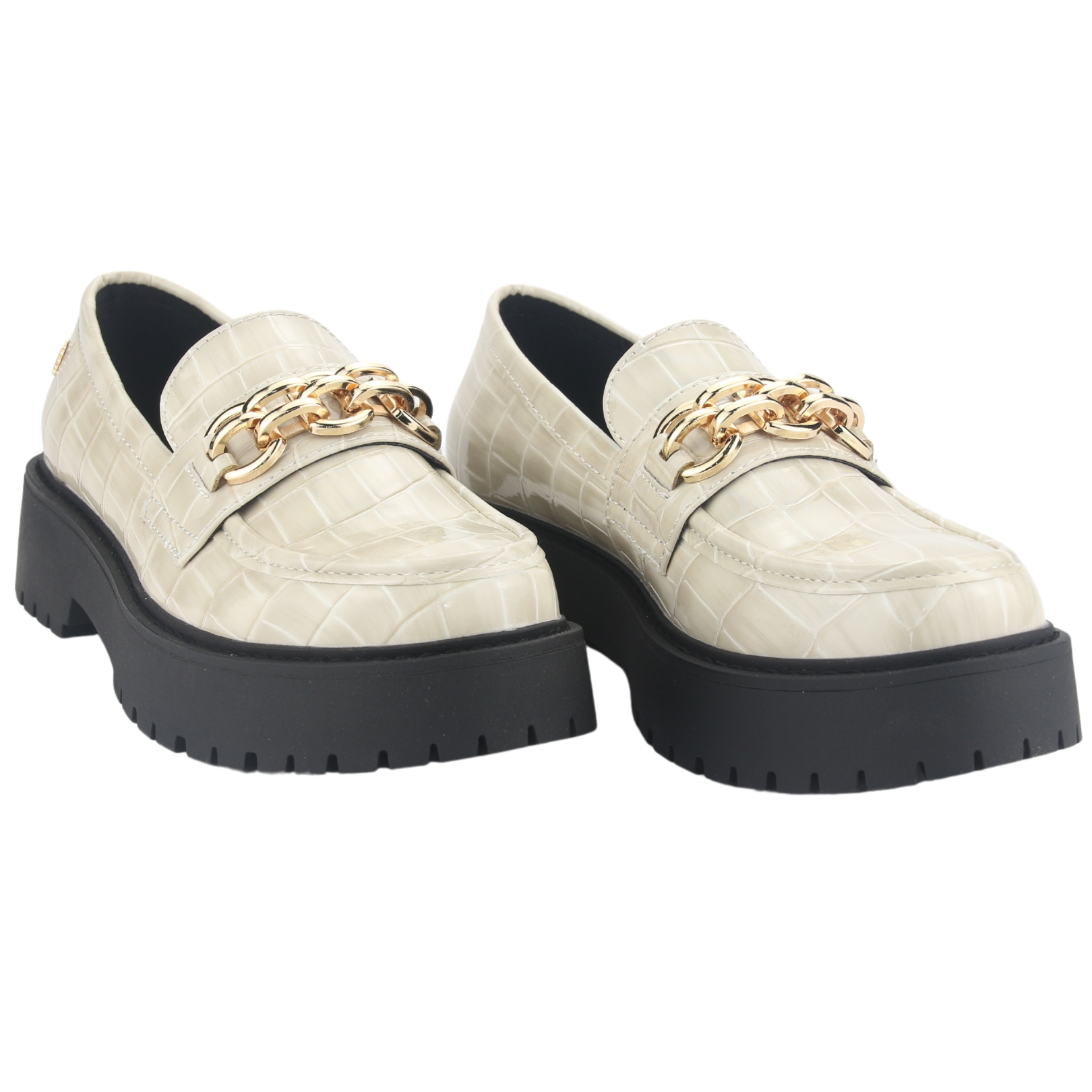 MOCASIN CHALADA MUJER LENIN-1 BEIGE CASUAL - 5