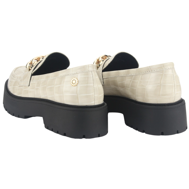 MOCASIN CHALADA MUJER LENIN-1 BEIGE CASUAL - 6