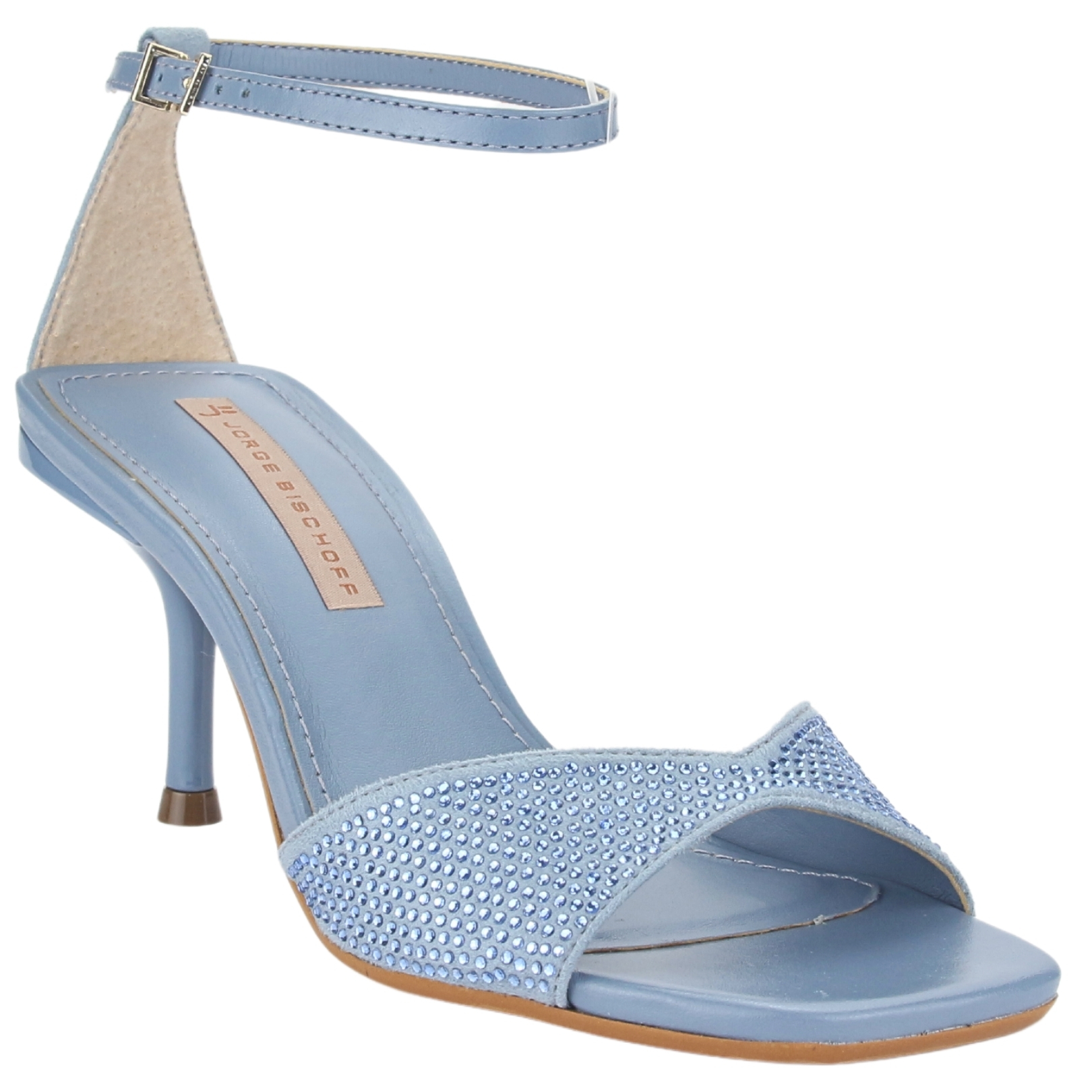 SANDALIAS MUJER JORGE BISCHOFF CUERO J10543039 AZUL CASUAL - 3