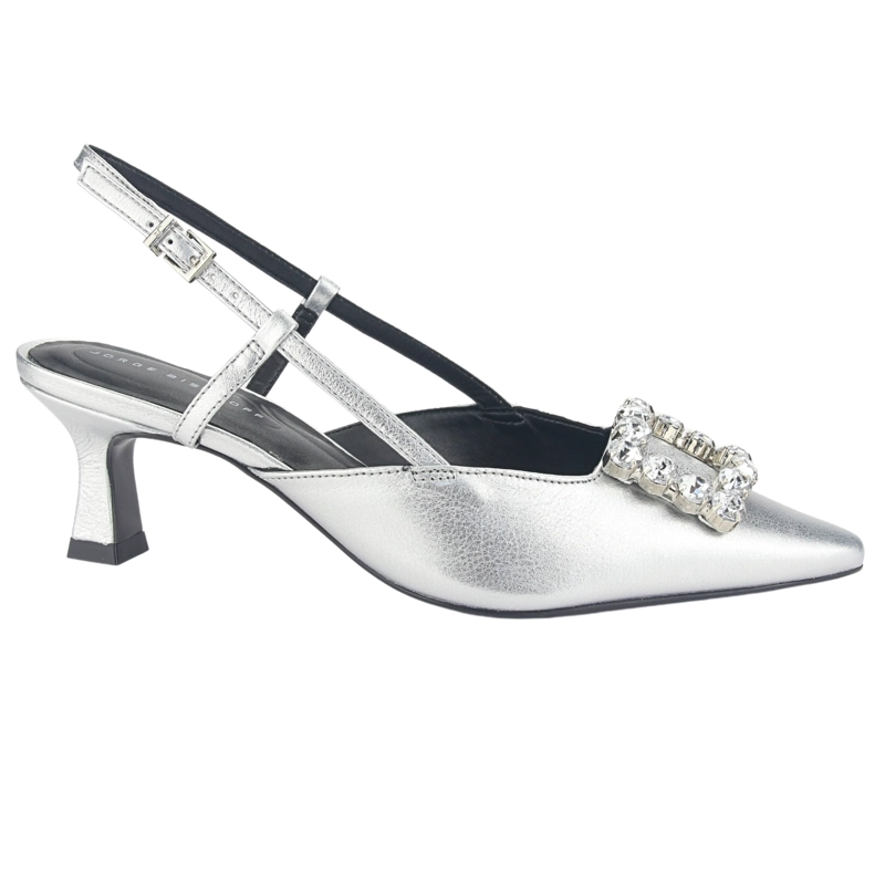 ZAPATOS MUJER JORGE BISCHOFF CUERO P17994002 PLATEADO CASUAL - 1