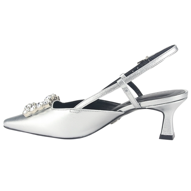 ZAPATOS MUJER JORGE BISCHOFF CUERO P17994002 PLATEADO CASUAL - 2