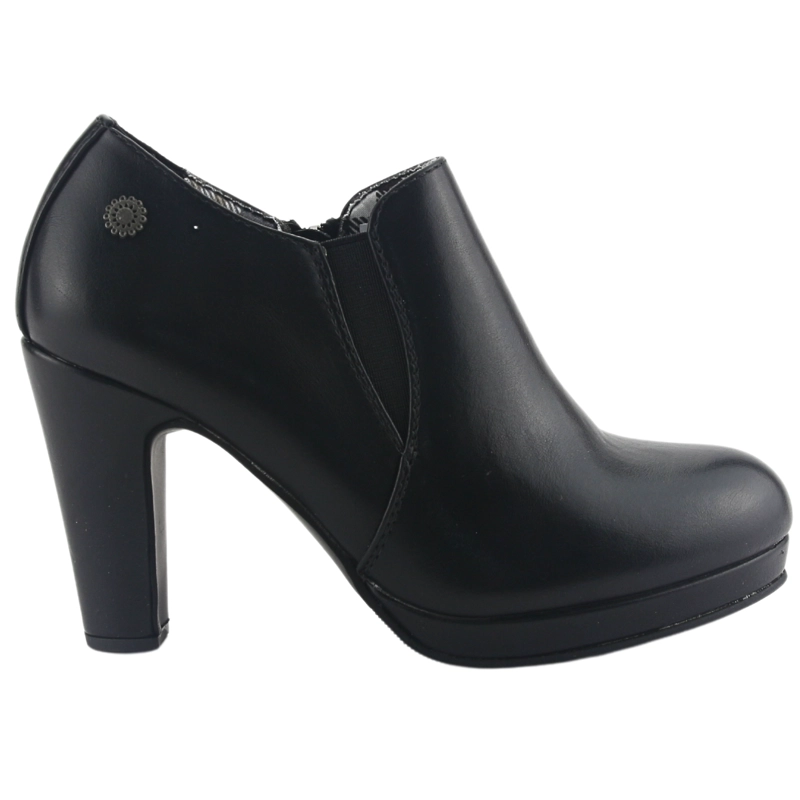 BOTIN CHALADA MUJER BAMBINA-23 NEGRO CASUAL - 1