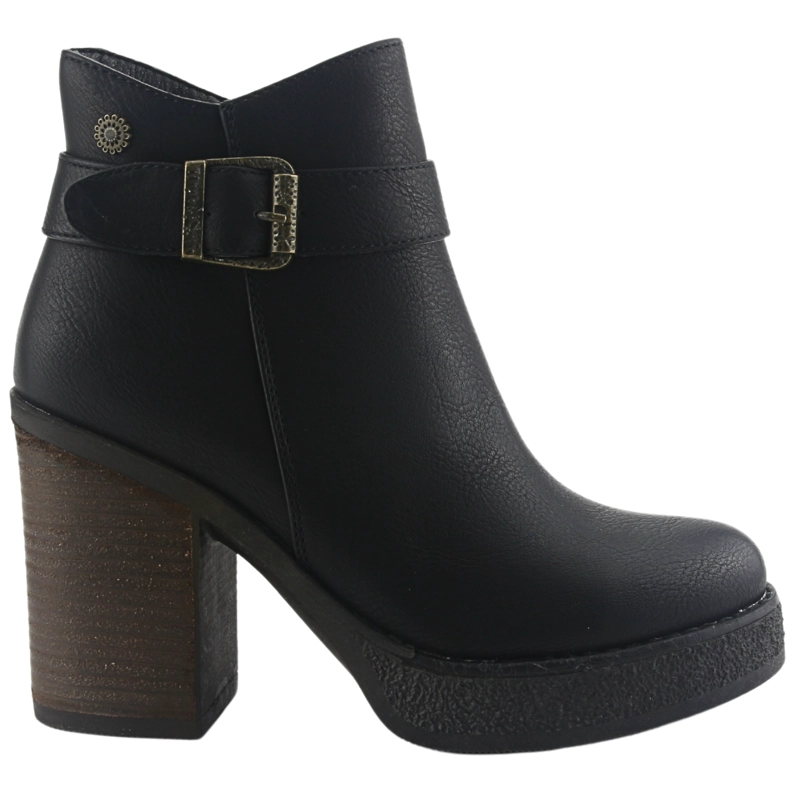 BOTIN CHALADA MUJER ELLA-15 NEGRO CASUAL - 1