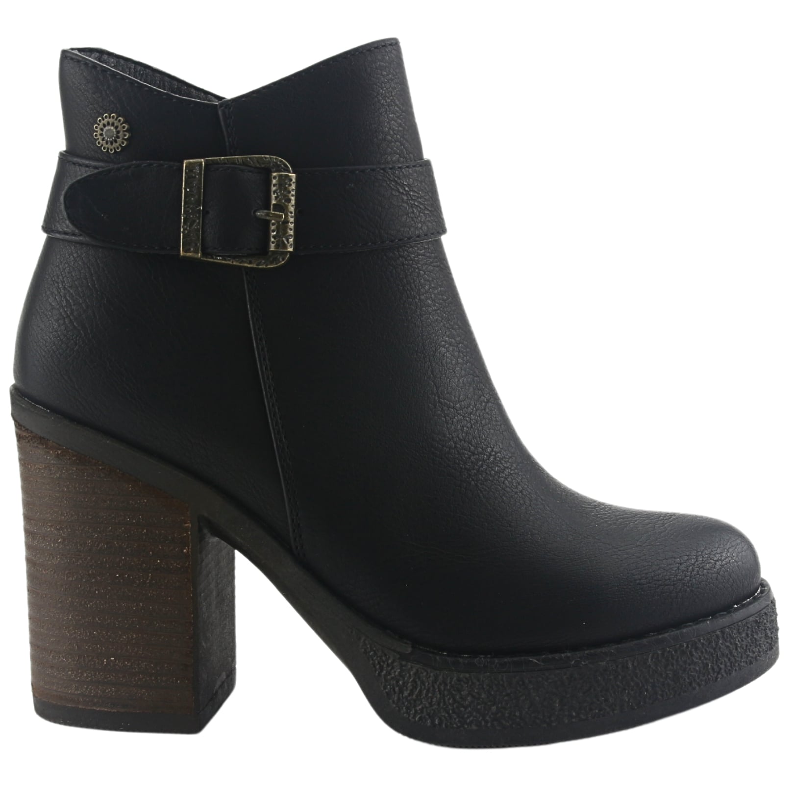 BOTIN CHALADA MUJER ELLA-15 NEGRO CASUAL - 1