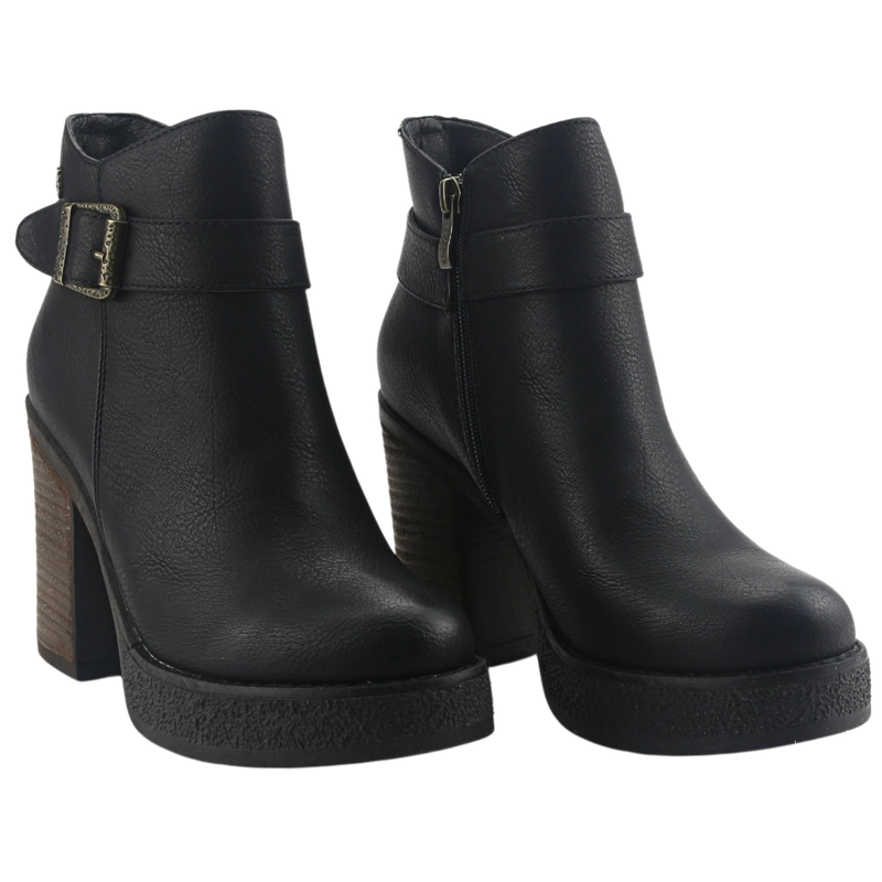 BOTIN CHALADA MUJER ELLA-15 NEGRO CASUAL - 5