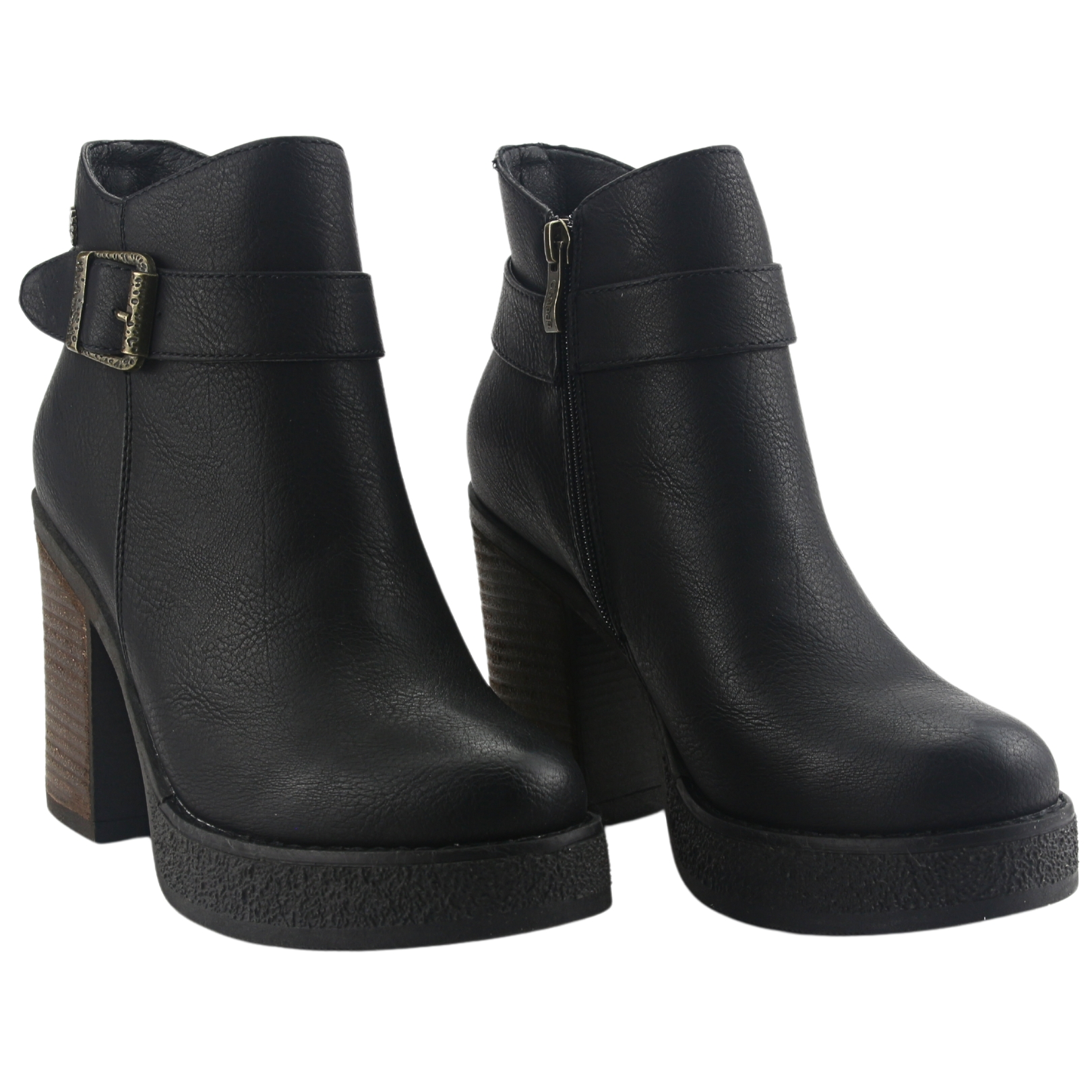 BOTIN CHALADA MUJER ELLA-15 NEGRO CASUAL - 5