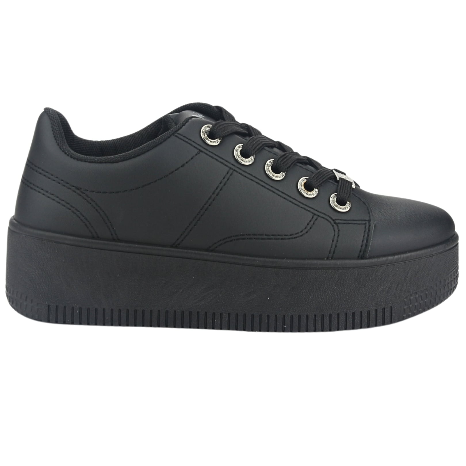 Gothicana By EMP – Zapatillas Negras Con Aspecto Aterciopelado – Estilo Gótico Básico Para Mujer