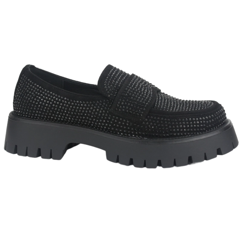 MOCASIN CHALADA MUJER LENIN-2 NEGRO CASUAL - 1