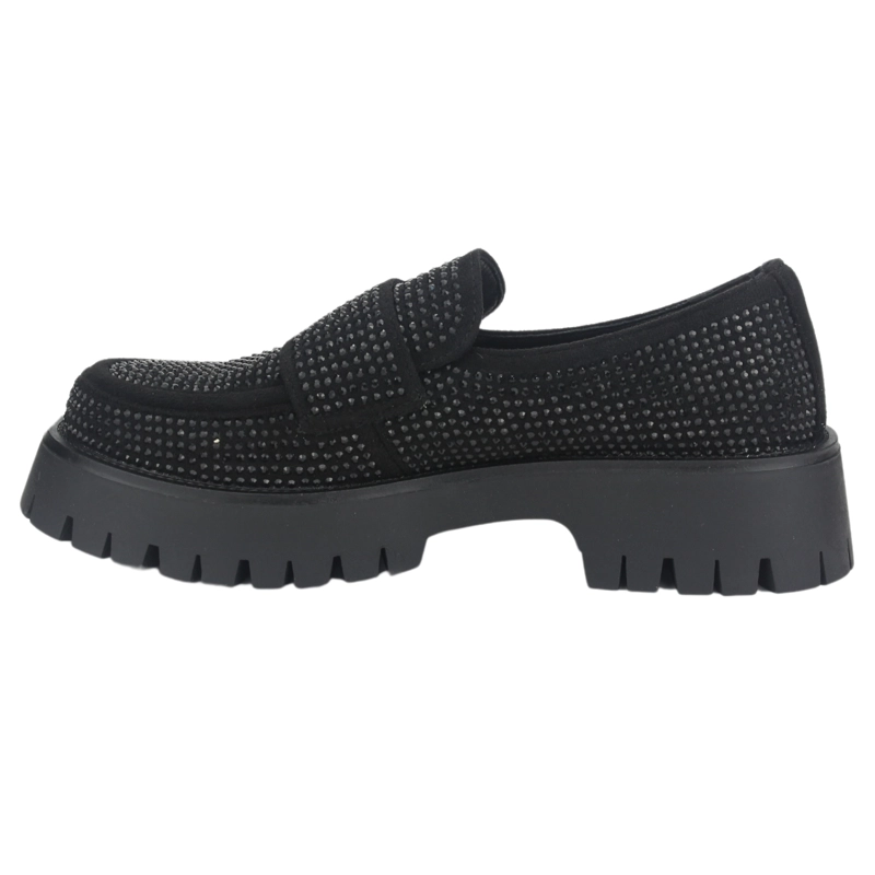 MOCASIN CHALADA MUJER LENIN-2 NEGRO CASUAL - 2