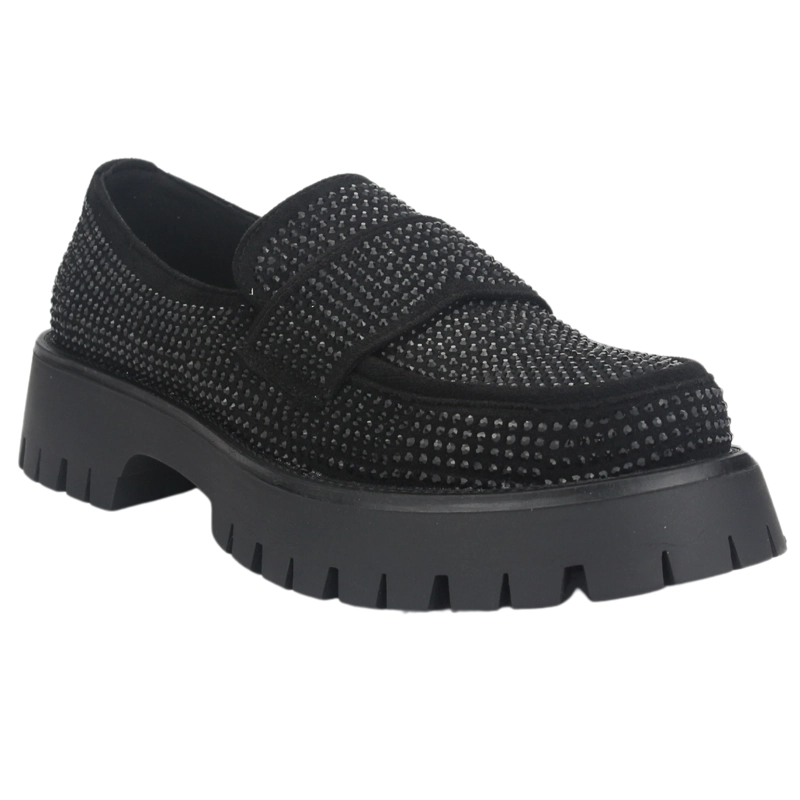 MOCASIN CHALADA MUJER LENIN-2 NEGRO CASUAL - 3