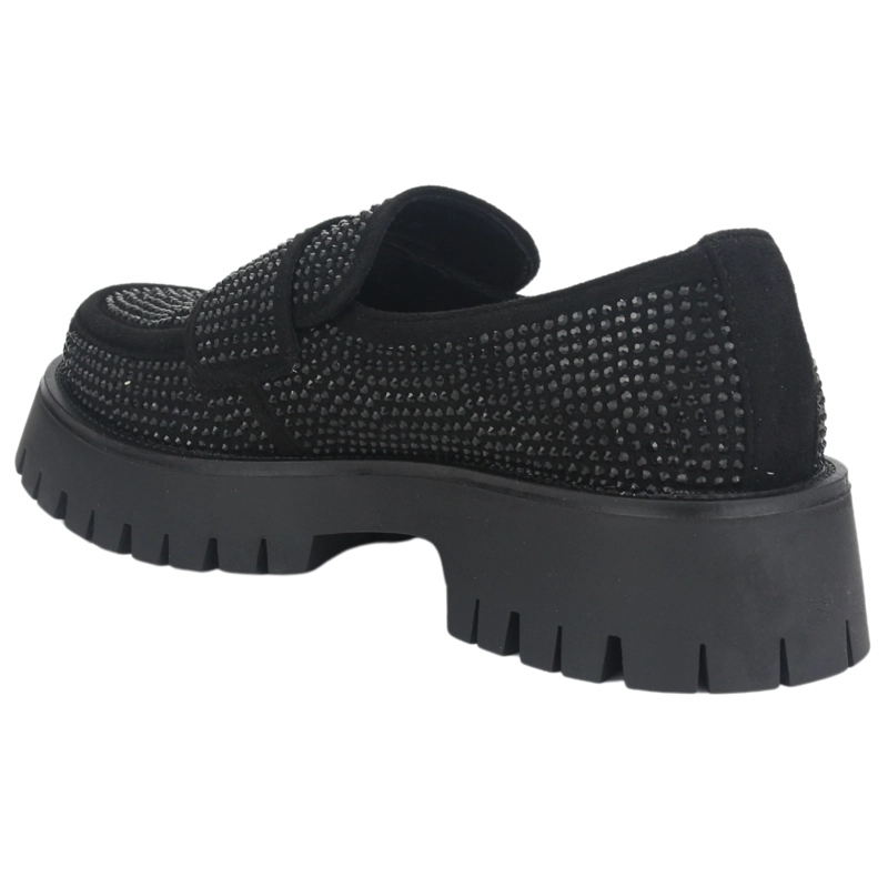 MOCASIN CHALADA MUJER LENIN-2 NEGRO CASUAL - 4