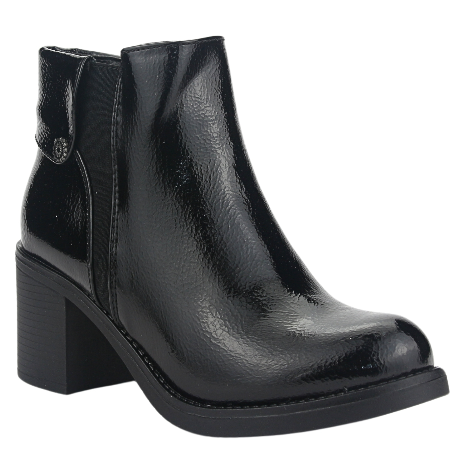 BOTIN CHALADA MUJER PRATA-3 NEGRO CASUAL - 3