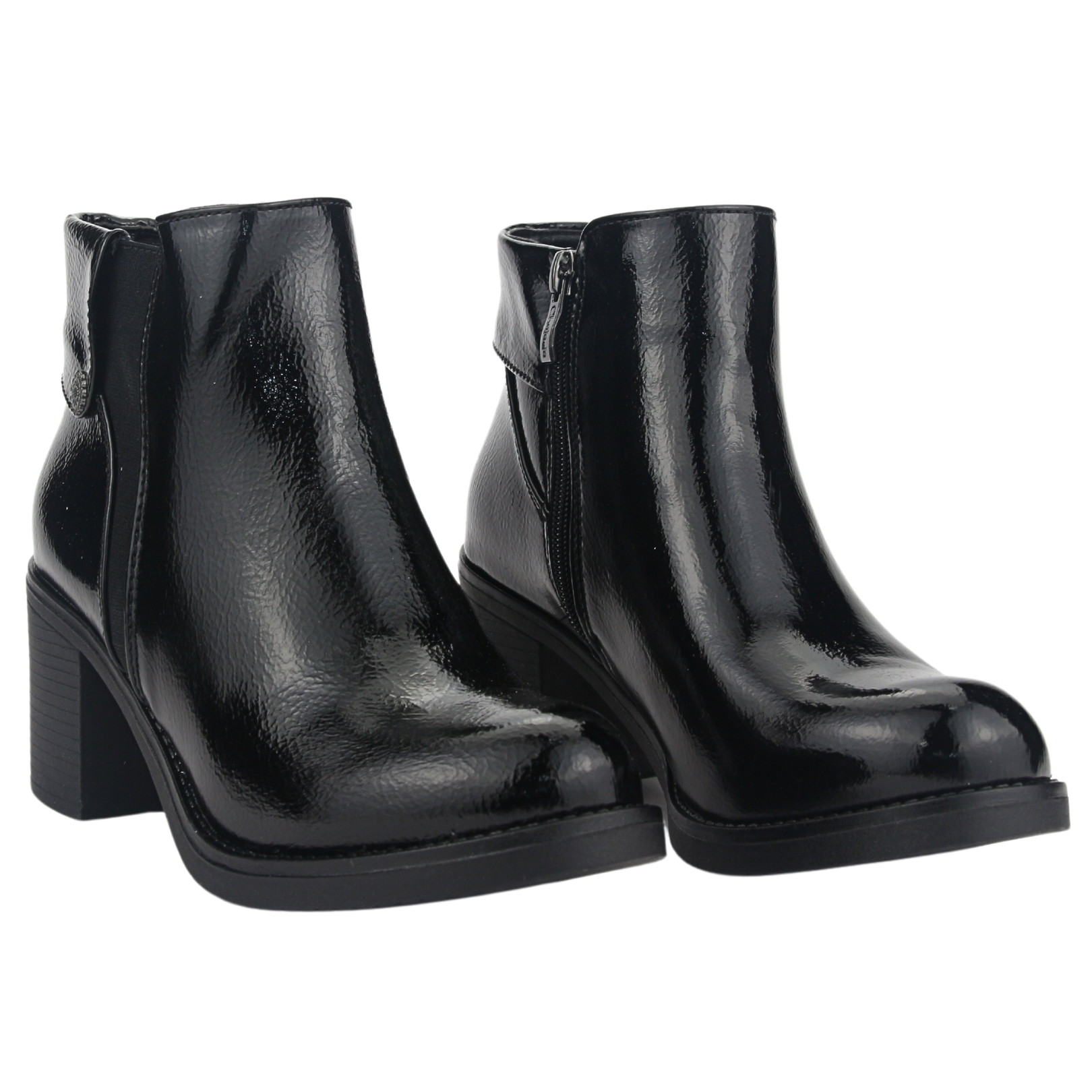 BOTIN CHALADA MUJER PRATA-3 NEGRO CASUAL - 5