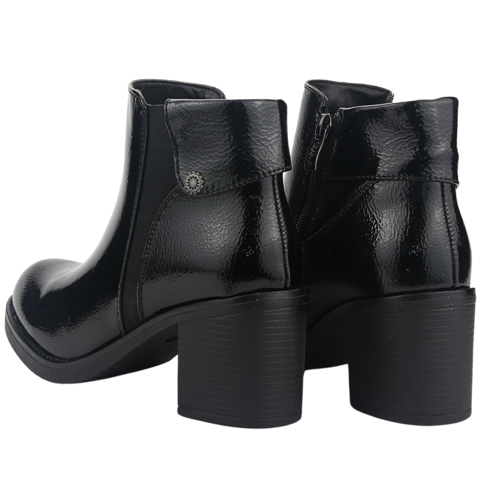 BOTIN CHALADA MUJER PRATA-3 NEGRO CASUAL - 6
