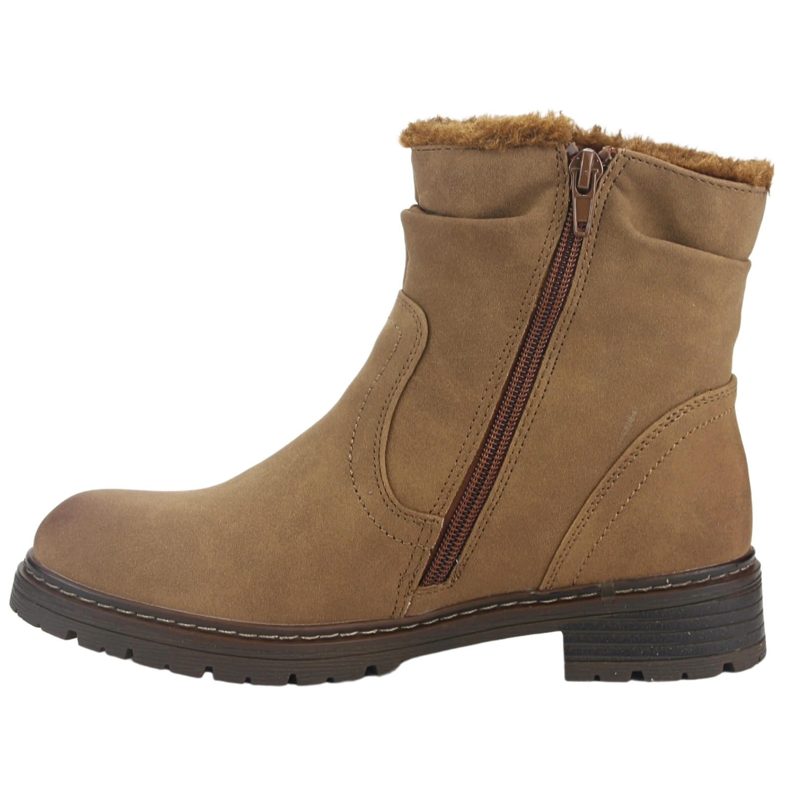 BOTIN CHALADA MUJER ANDY-2 CAMEL CASUAL - 2