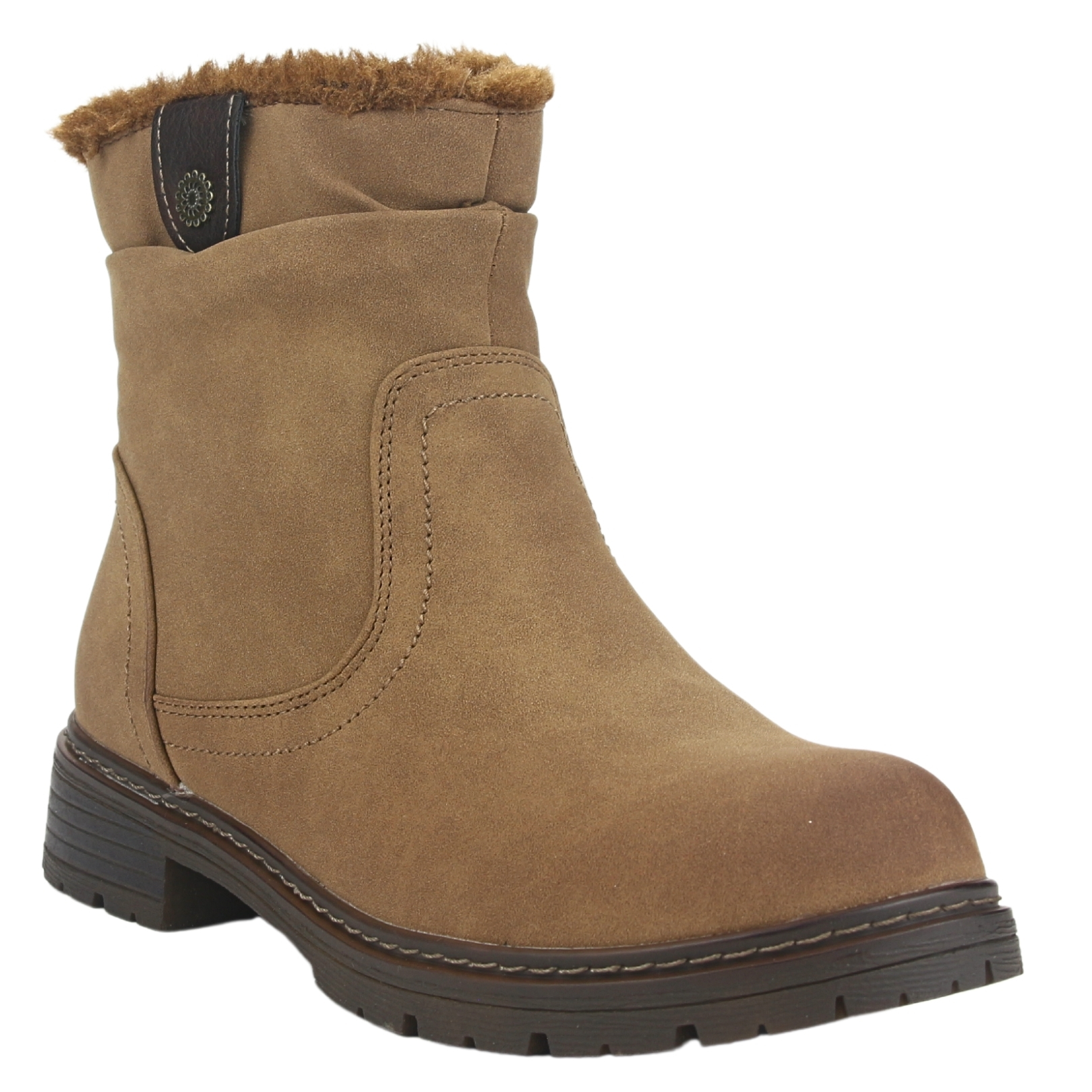 BOTIN CHALADA MUJER ANDY-2 CAMEL CASUAL - 3