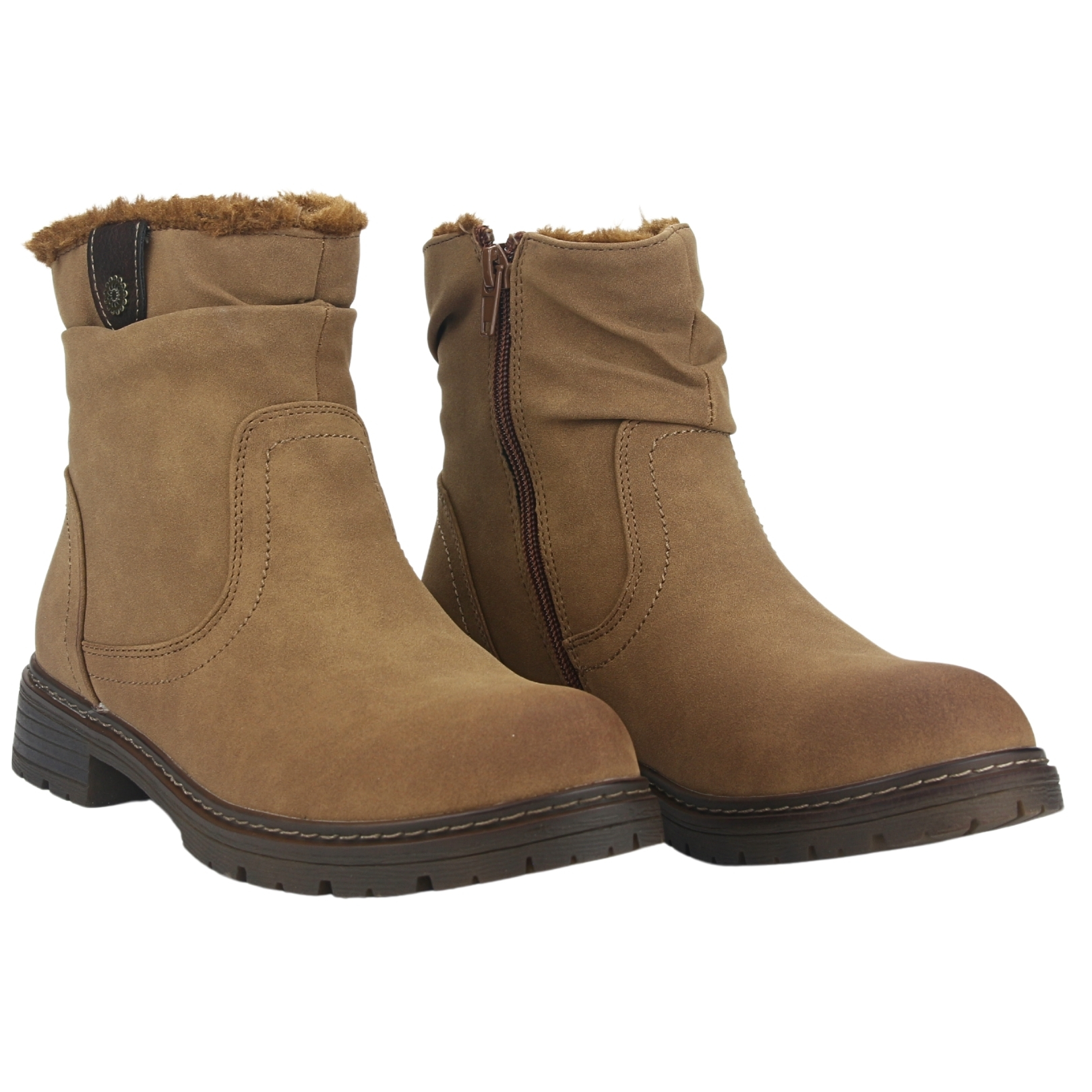 BOTIN CHALADA MUJER ANDY-2 CAMEL CASUAL - 5
