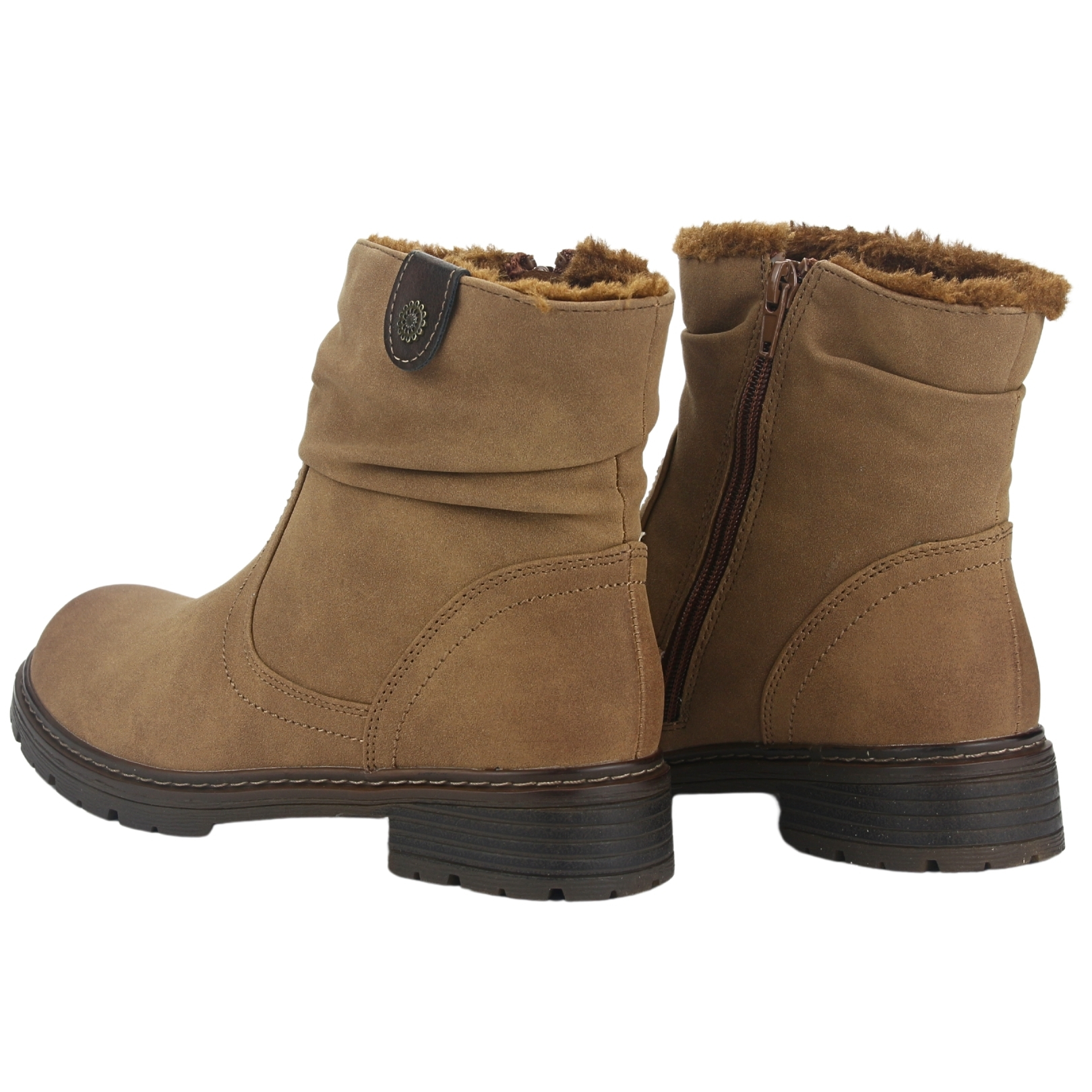 BOTIN CHALADA MUJER ANDY-2 CAMEL CASUAL - 6