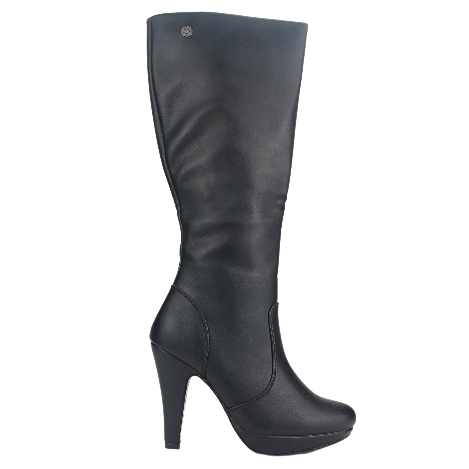 BOTA CHALADA MUJER PLATAFORM30 NEGRO CASUAL - 1