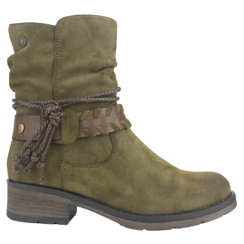 BOTIN CHALADA MUJER TORRI-22 OLIVA CASUAL - 1