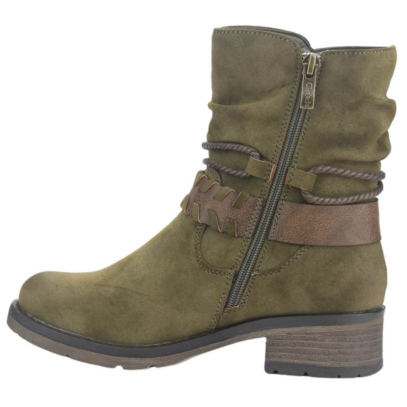 BOTIN CHALADA MUJER TORRI-22 OLIVA CASUAL - 2