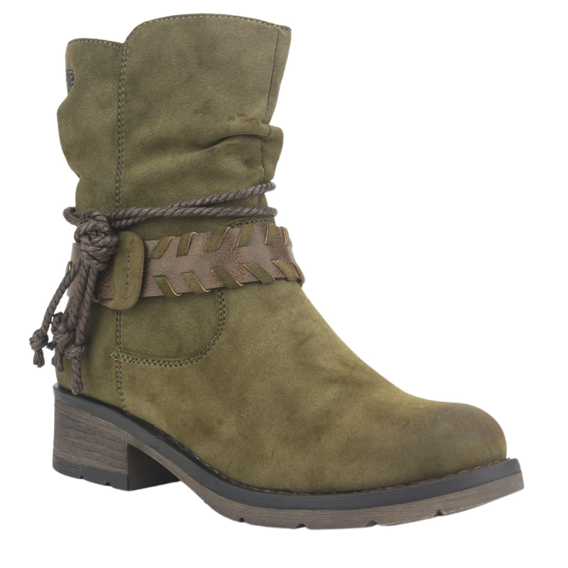 BOTIN CHALADA MUJER TORRI-22 OLIVA CASUAL - 3