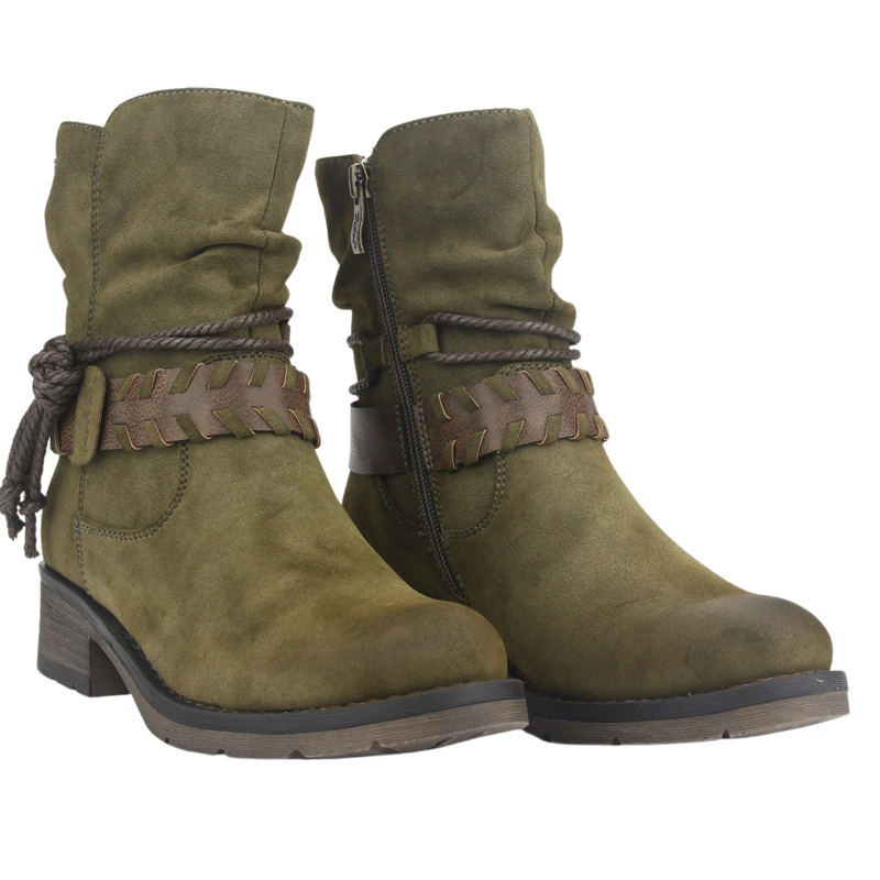 BOTIN CHALADA MUJER TORRI-22 OLIVA CASUAL - 5