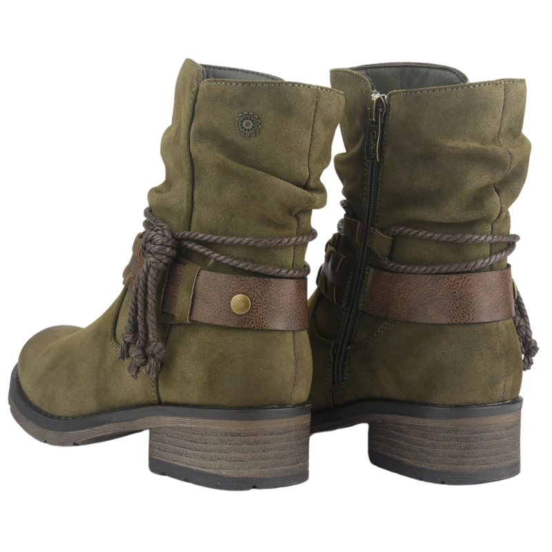 BOTIN CHALADA MUJER TORRI-22 OLIVA CASUAL - 6