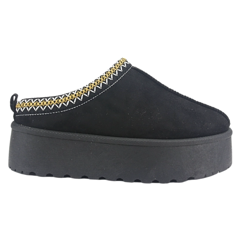 PANTUFLA CHALADA MUJER PINGUIH-3 NEGRO COMFORT - 1