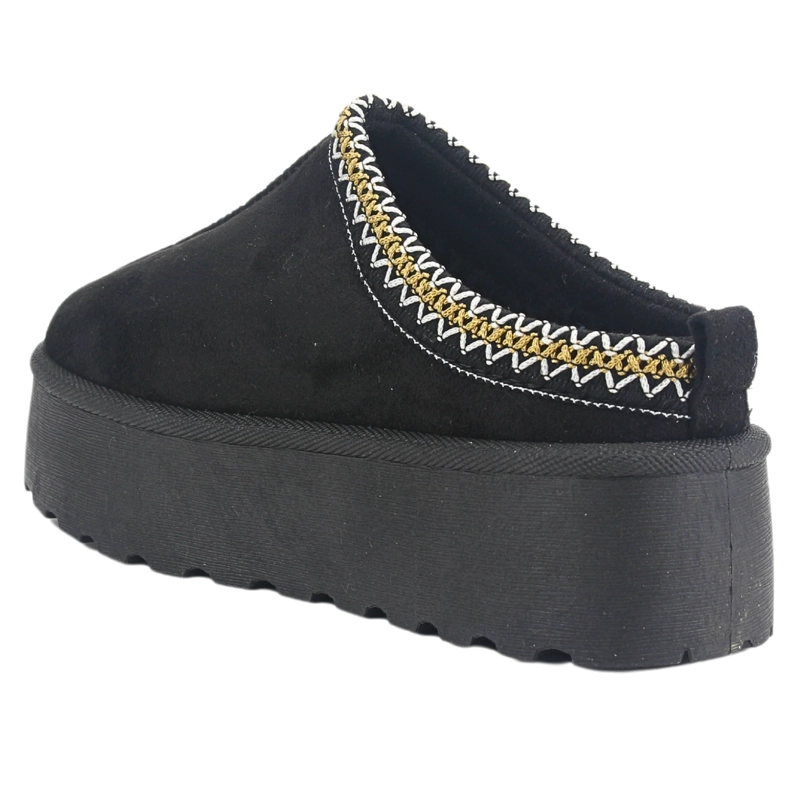 PANTUFLA CHALADA MUJER PINGUIH-3 NEGRO COMFORT - 4