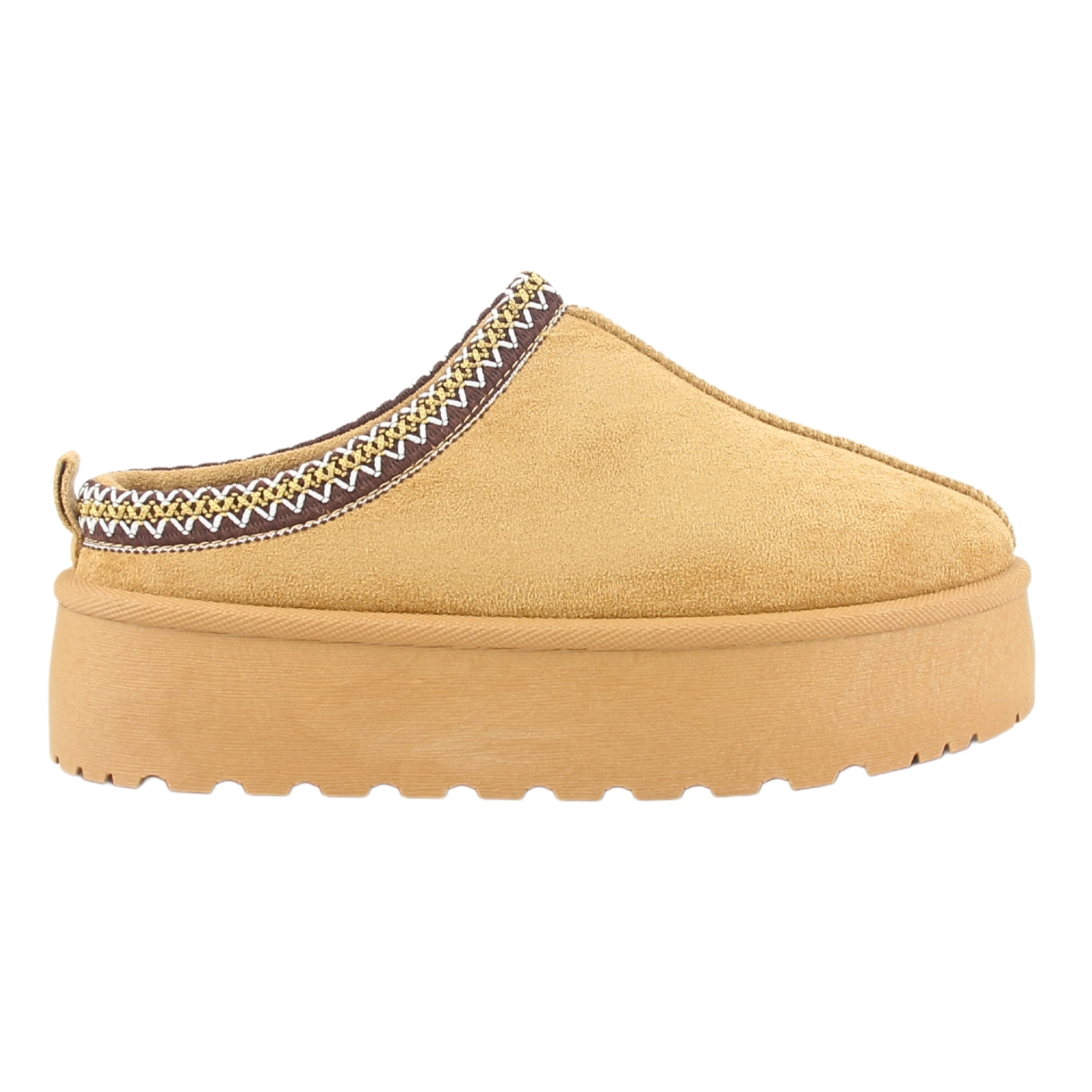 PANTUFLA CHALADA MUJER PINGUIH-3 TOSTADO COMFORT - 1