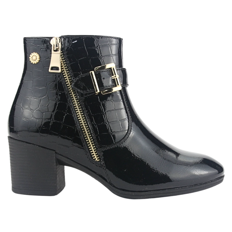 BOTIN CHALADA MUJER GALLY-4 NEGRO CASUAL - 1