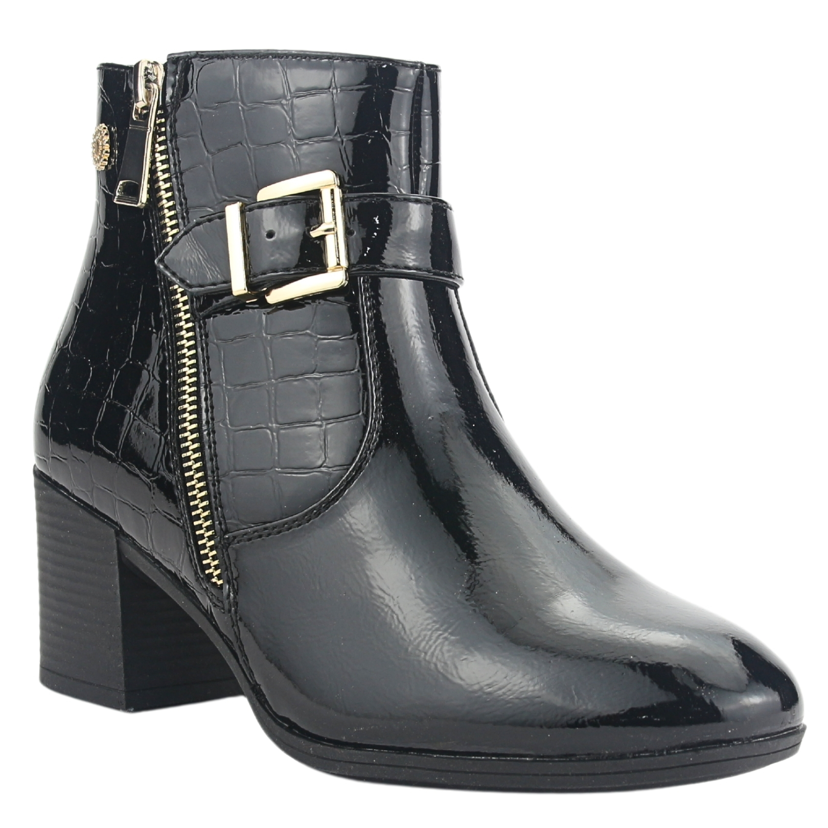 BOTIN CHALADA MUJER GALLY-4 NEGRO CASUAL - 3