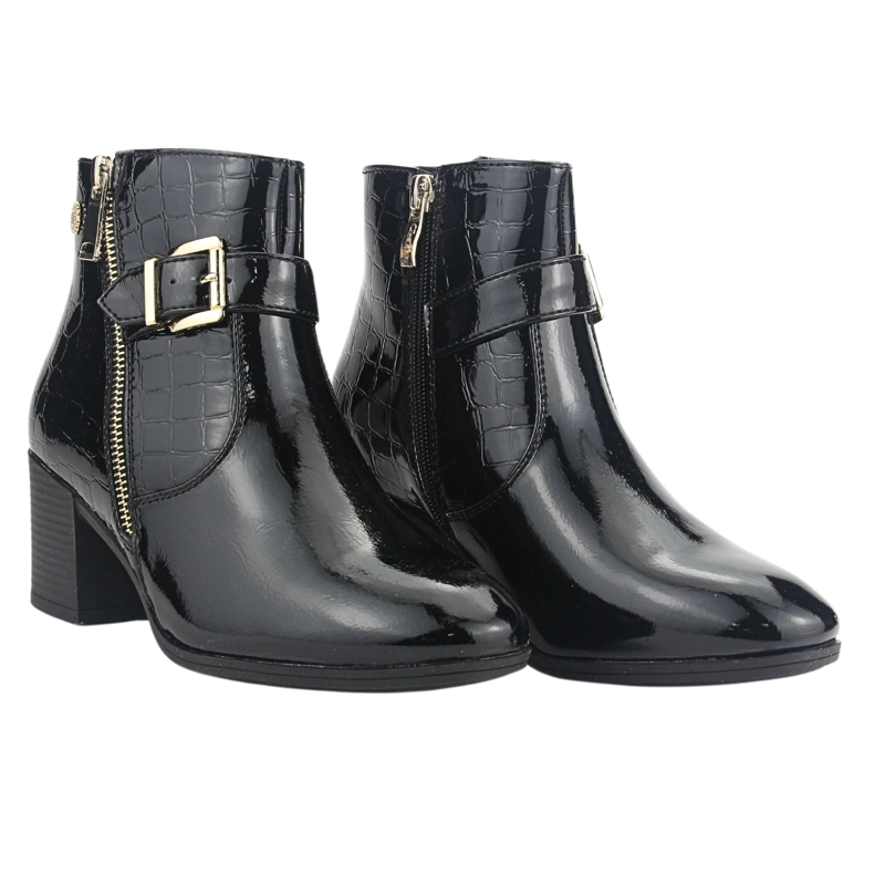 BOTIN CHALADA MUJER GALLY-4 NEGRO CASUAL - 5