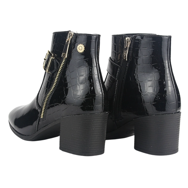 BOTIN CHALADA MUJER GALLY-4 NEGRO CASUAL - 6