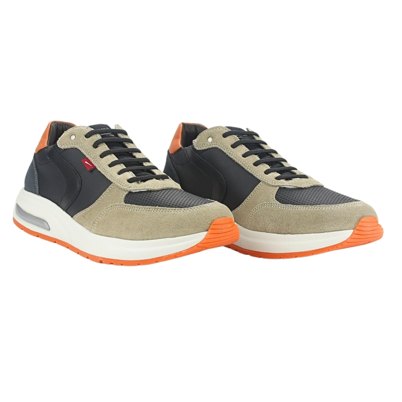 ZAPATILLAS HOMBRE FERRACINI URBANAS CASUALES MULTICOLOR 9581 G PRETO CUERO - 3