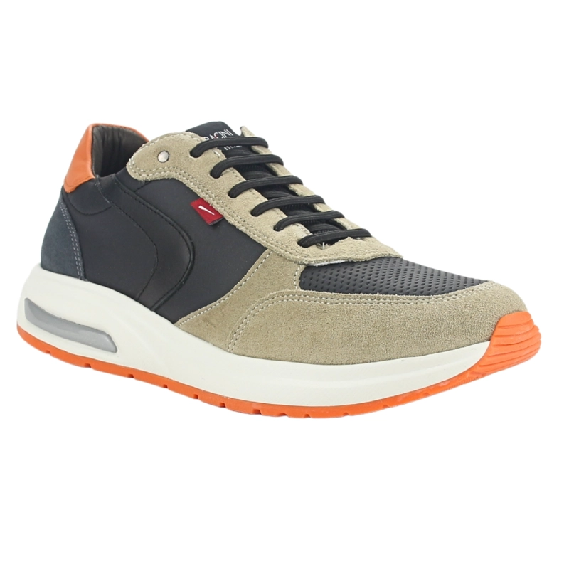 ZAPATILLAS HOMBRE FERRACINI URBANAS CASUALES MULTICOLOR 9581 G PRETO CUERO - 5