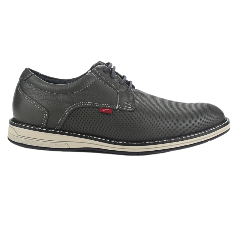 ZAPATO FERRACINI HOMBRE 6152 KINGSTON GRIS CASUAL - 1