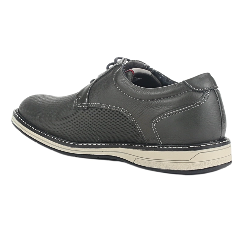 ZAPATO FERRACINI HOMBRE 6152 KINGSTON GRIS CASUAL - 4