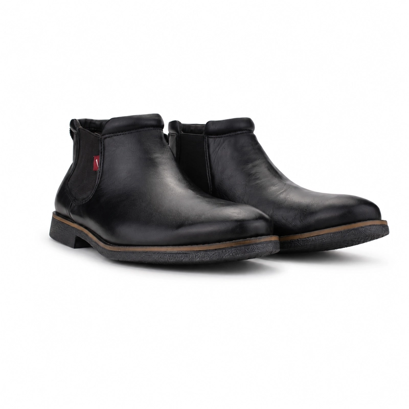 BOTIN NEGRO HOMBRE CASUAL FERRACINI 2952 - 6