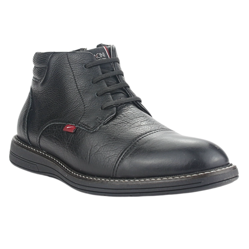BOTIN FERRACINI HOMBRE 6153 PRETO/PRETO CASUAL - 3